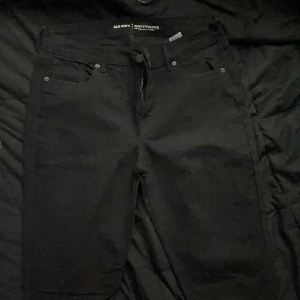 Old navy curvy black skinny jeans